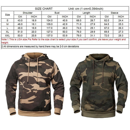 Camouflage Hoodies MenFashion Sweatshirt Male Camo Hoody Hip Autumn Winter Military Hoodie Mens Clothing - Free Shipping - aurelia-clothing-8955