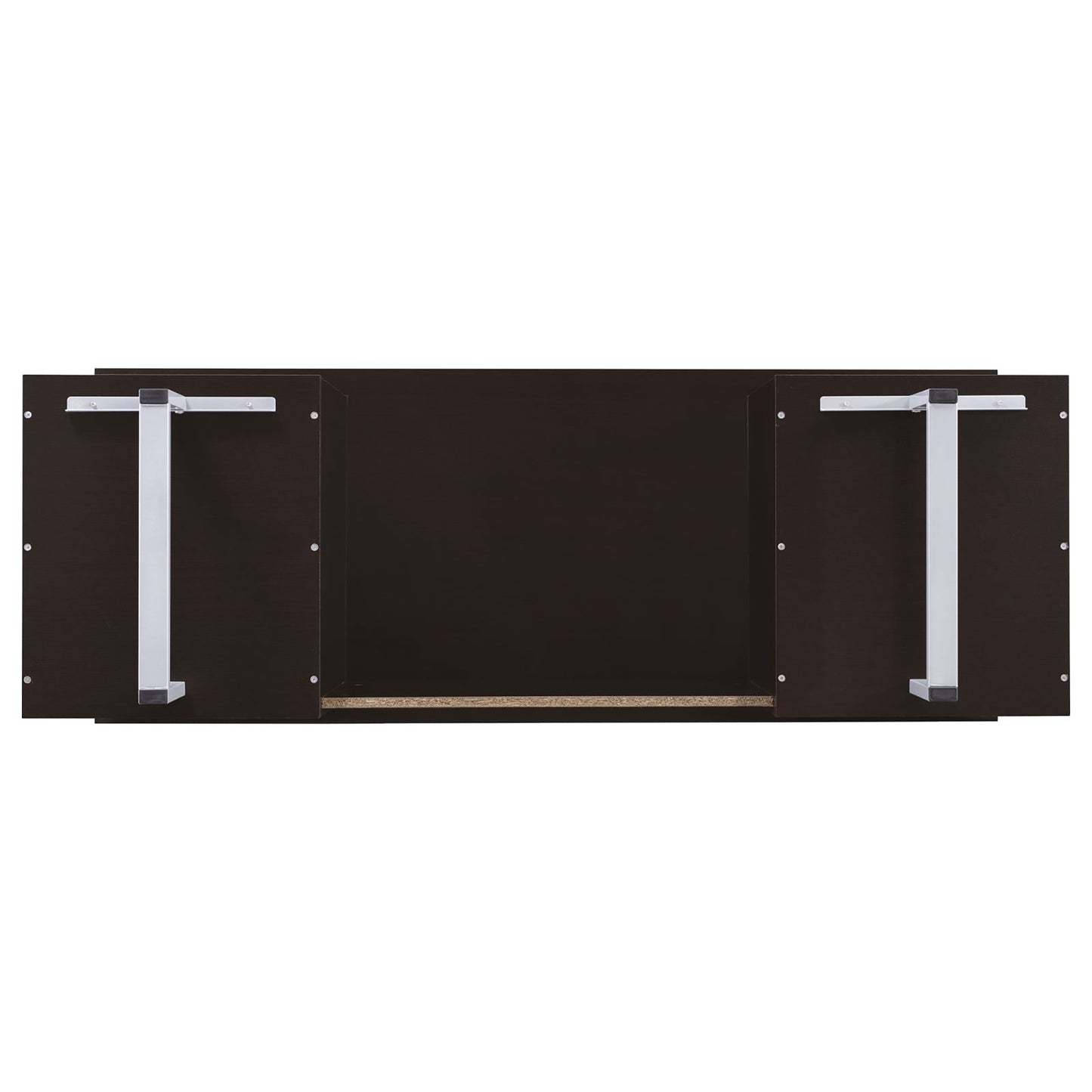 Cappuccino 2-drawer Floating Top Office Desk - Free Shipping - aurelia-clothing-8955
