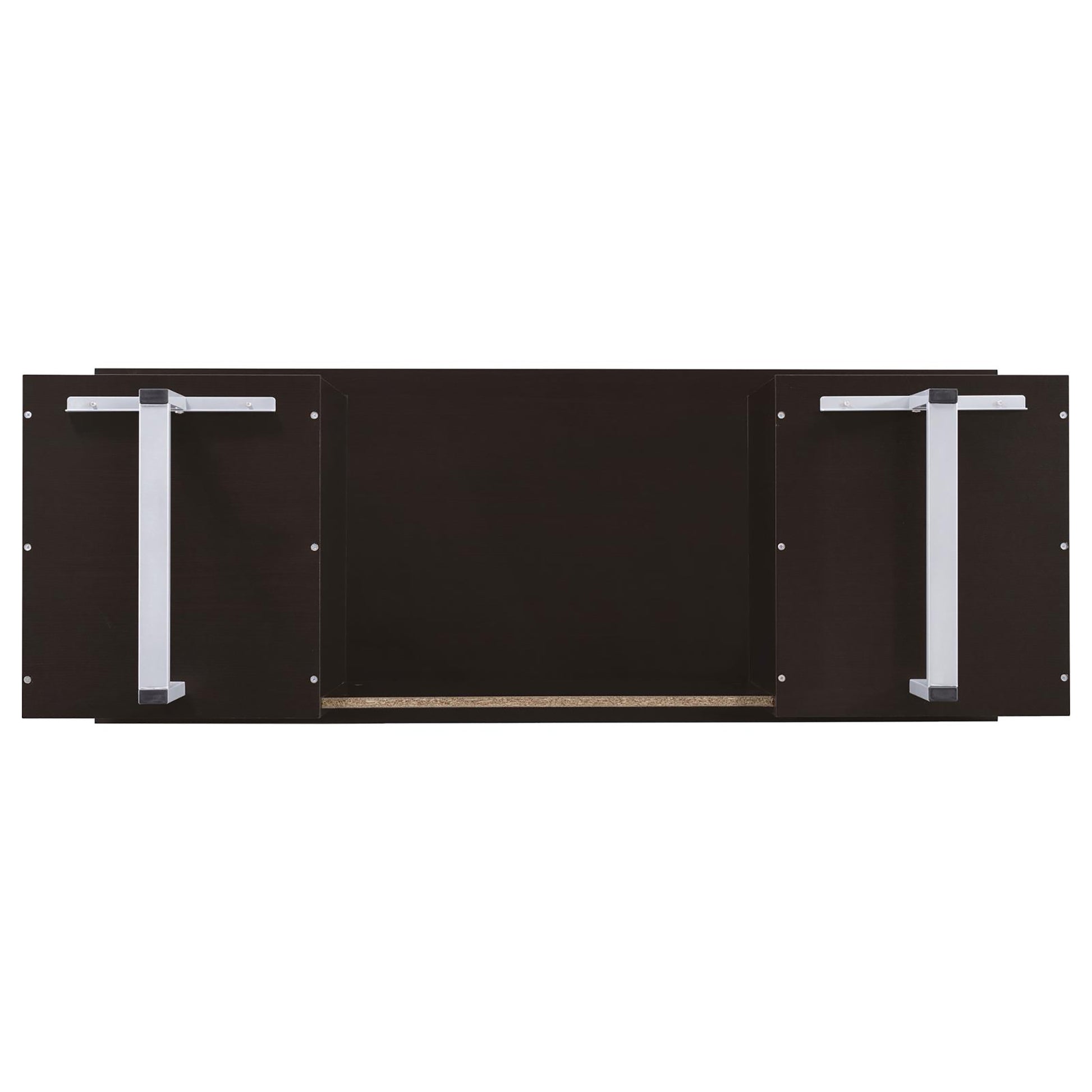 Cappuccino 2-drawer Floating Top Office Desk - Free Shipping - aurelia-clothing-8955