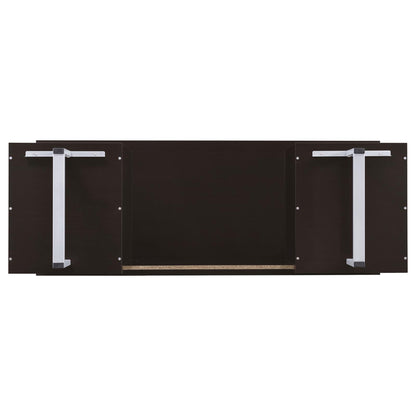 Cappuccino 2-drawer Floating Top Office Desk - Free Shipping - aurelia-clothing-8955