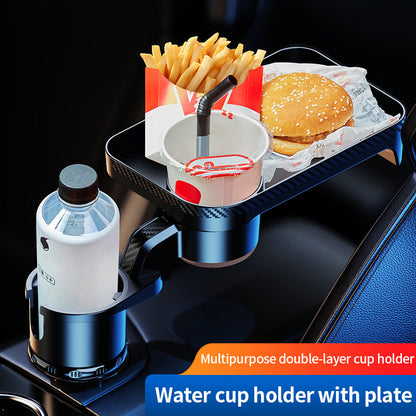 Car 360-Degree Rotating Dinner Plate Car Beverage Coffee Burger Water Cup Small Table Rack-Free Shipping - aurelia-clothing-8955