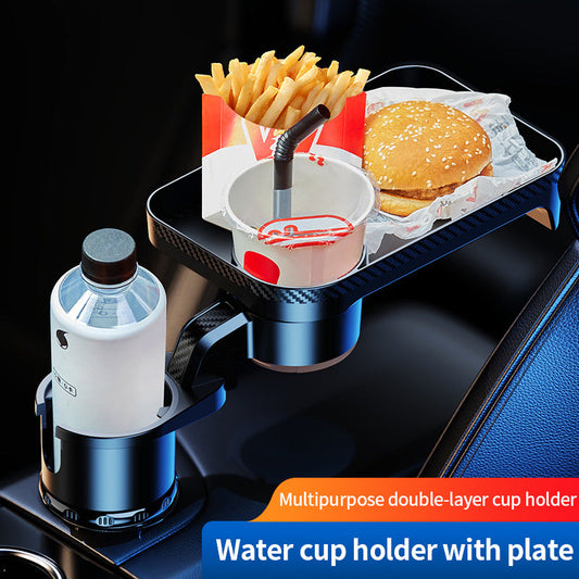 Car 360-Degree Rotating Dinner Plate Car Beverage Coffee Burger Water Cup Small Table Rack-Free Shipping - aurelia-clothing-8955