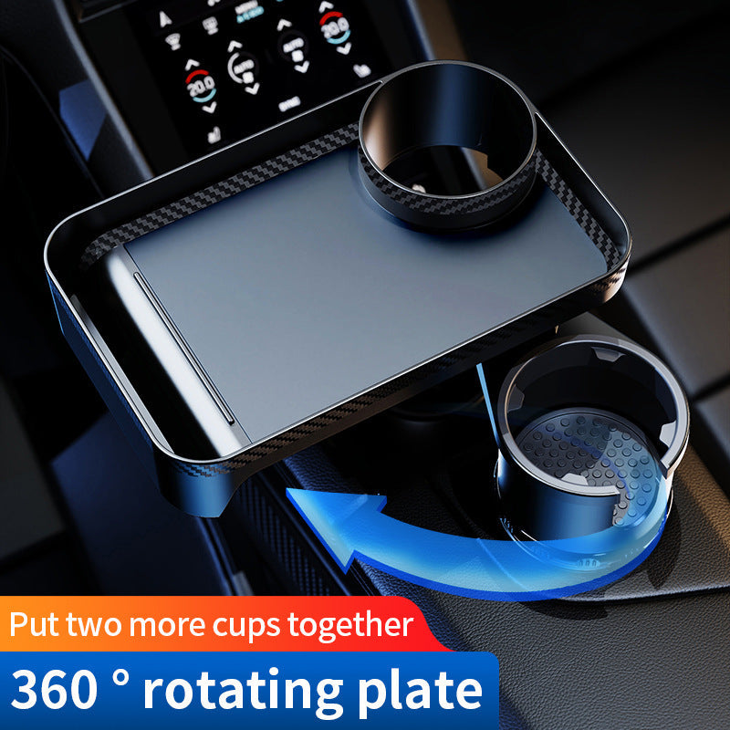 Car 360-Degree Rotating Dinner Plate Car Beverage Coffee Burger Water Cup Small Table Rack-Free Shipping - aurelia-clothing-8955