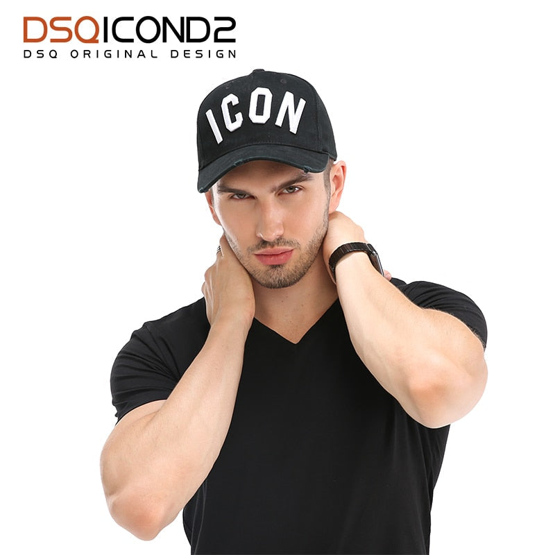 Casquette Hats Solid Pattern Hats Letters ICON Casquette Dad Hip Hop Baseball Cap Snapback Cap - Free Ship - aurelia-clothing-8955