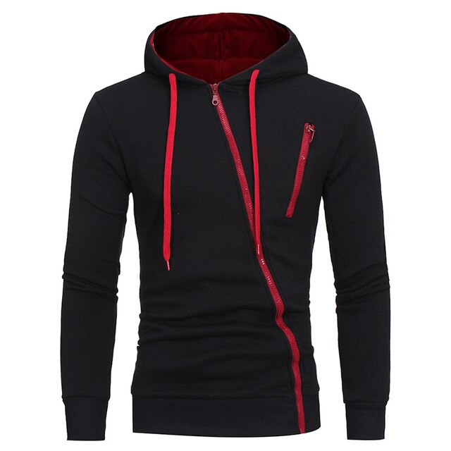Casual Solid Tracksuit Zipper Hooded Sweatshirt Jacket Sweatpants Mens Tracksuit-Free Shipping - aurelia-clothing-8955