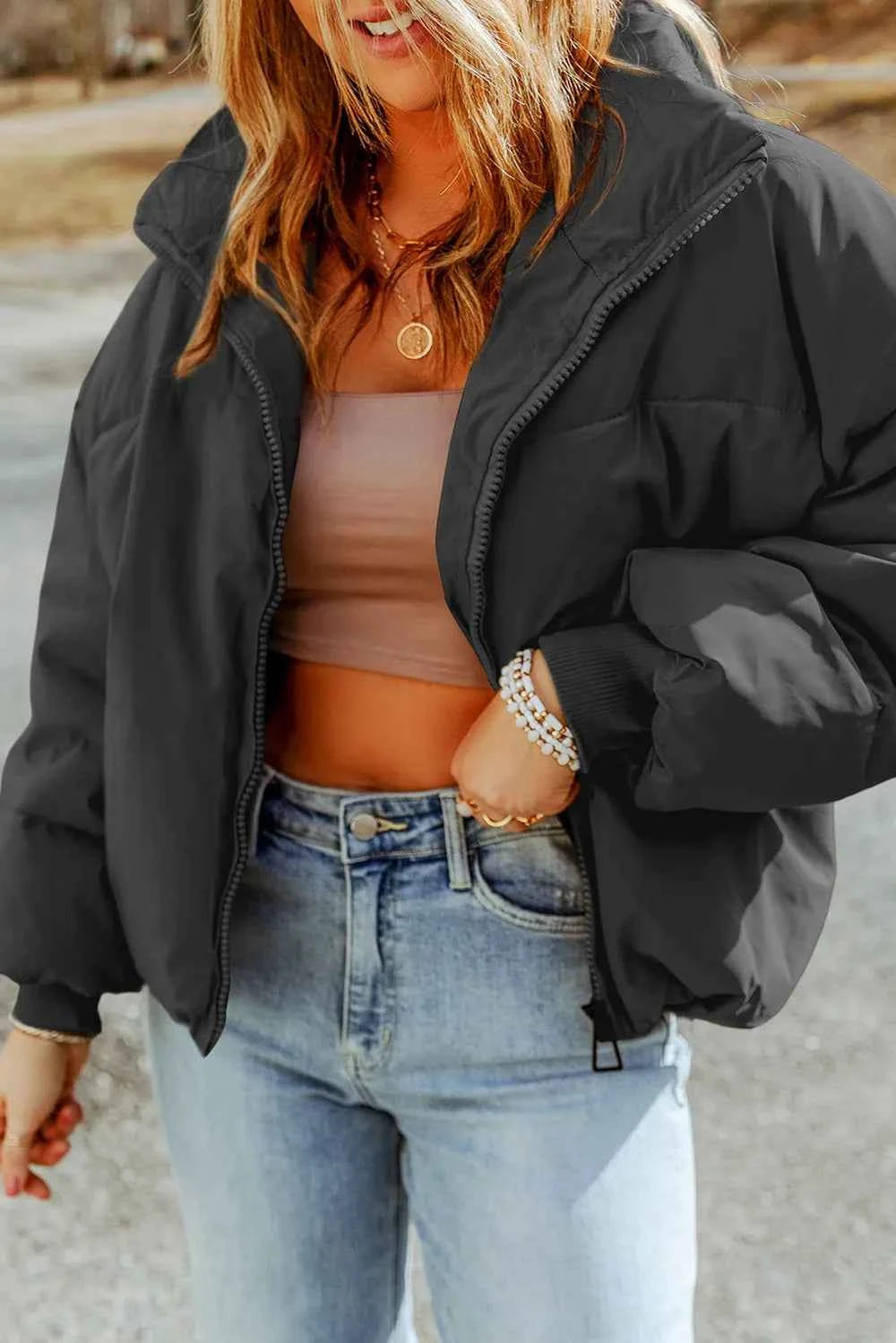 Coat with Pockets-Free Shipping - aurelia-clothing-8955
