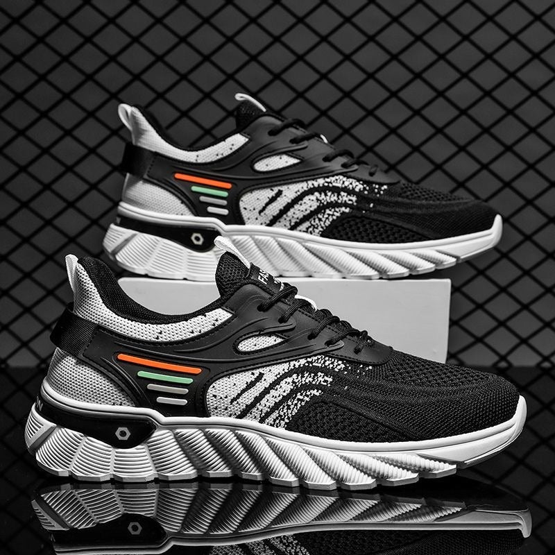 Coconut Mens Shoes Summer Breathable Mesh Shoes Mens Korean Version Versatile Thick Sole Sports Casual Running Shoes - Free Shipping - aurelia-clothing-8955