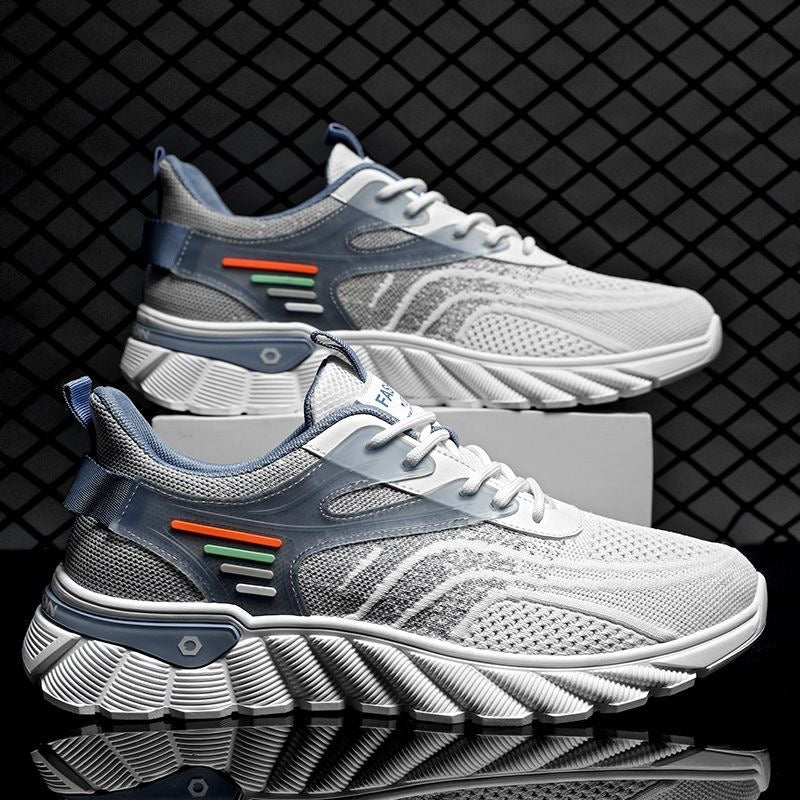 Coconut Mens Shoes Summer Breathable Mesh Shoes Mens Korean Version Versatile Thick Sole Sports Casual Running Shoes - Free Shipping - aurelia-clothing-8955