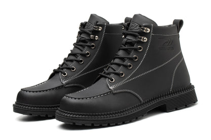 Comfortable And Durable Work Shoes Microfiber Leather Safety Shoes Mens Anti Smash And Anti Puncture Work Shoes - Free Shipping - aurelia-clothing-8955