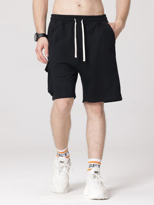 Contrasting Color Stitching Woven Casual Shorts- Free Shipping - aurelia-clothing-8955