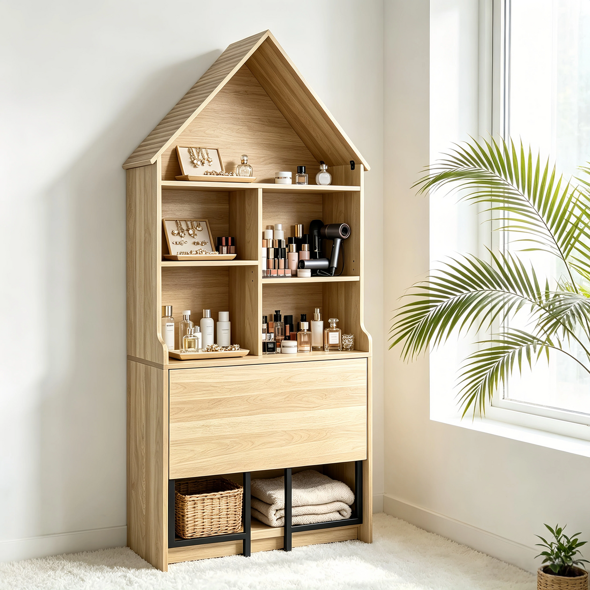 Convertible Hideaway Desk to Bookshelf-Free Shipping - aurelia-clothing-8955