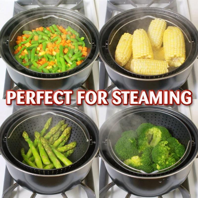 Cooking Pot with Built-In Strainer Water Filter Non-stick Pot Drain Basket Multifunctional Stainless Steel Cooking Pot Dropship - Free Shipping - aurelia-clothing-8955