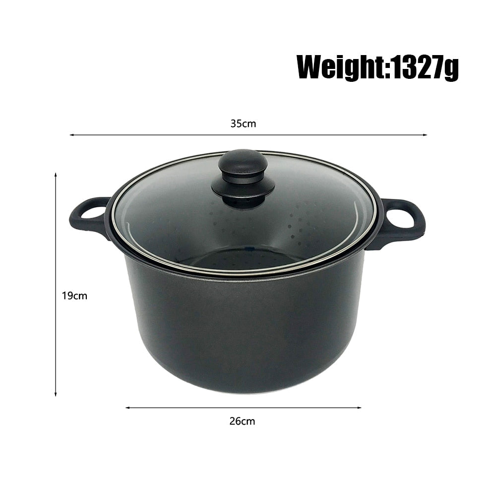 Cooking Pot with Built-In Strainer Water Filter Non-stick Pot Drain Basket Multifunctional Stainless Steel Cooking Pot Dropship - Free Shipping - aurelia-clothing-8955