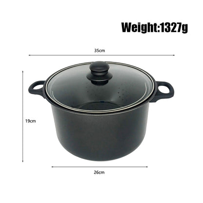 Cooking Pot with Built-In Strainer Water Filter Non-stick Pot Drain Basket Multifunctional Stainless Steel Cooking Pot Dropship - Free Shipping - aurelia-clothing-8955