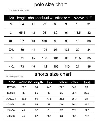 Cotton Mens Sets Summer Button Polo Shirts Sets Turn Down Mens Shorts 4XL Men Clothes 2 Piece Set Elastic Waist Shorts - Free Shipping - aurelia-clothing-8955