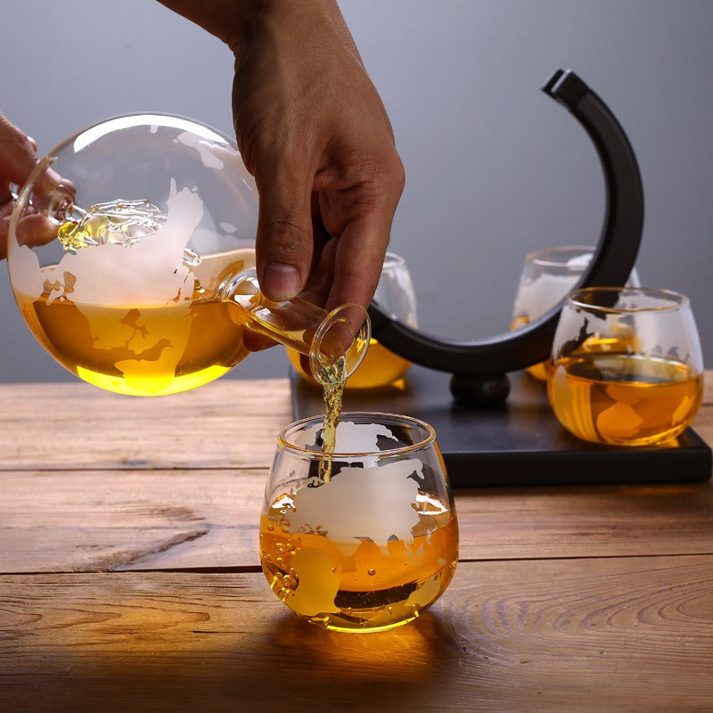 Creative Globe Decanter Set - Free Shipping - aurelia-clothing-8955