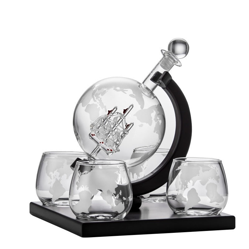Creative Globe Decanter Set - Free Shipping - aurelia-clothing-8955