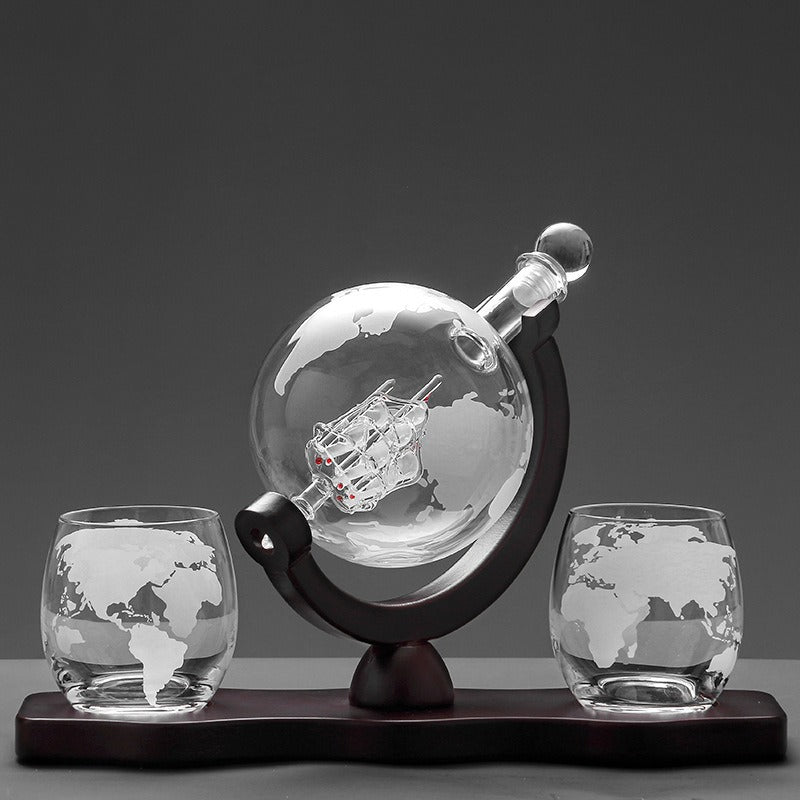 Creative Globe Decanter Set - Free Shipping - aurelia-clothing-8955