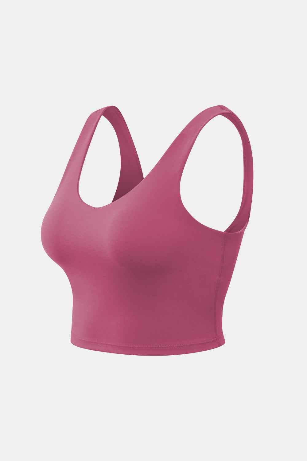 Cropped Scoop Neck Active Tank Top - Free Shipping
