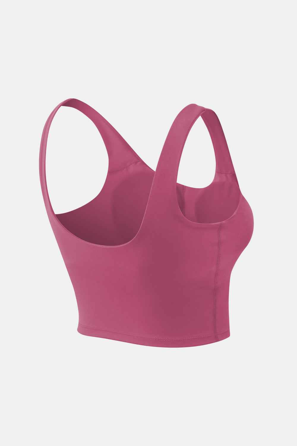 Cropped Scoop Neck Active Tank Top - Free Shipping