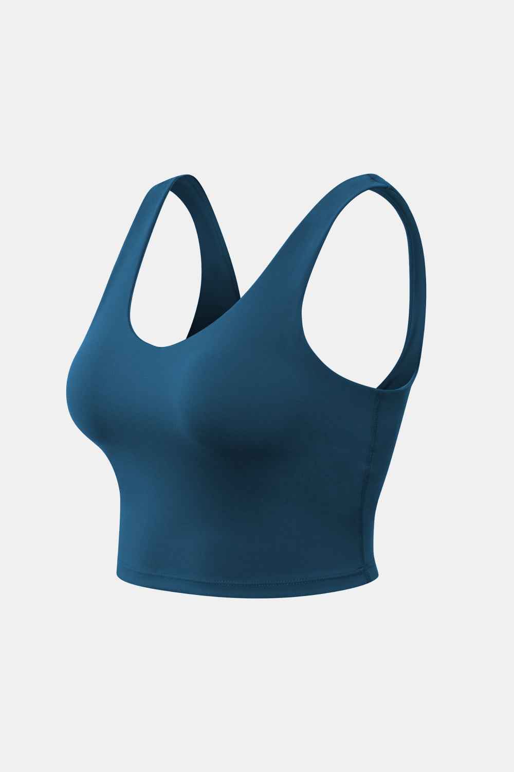 Cropped Scoop Neck Active Tank Top - Free Shipping - aurelia-clothing-8955