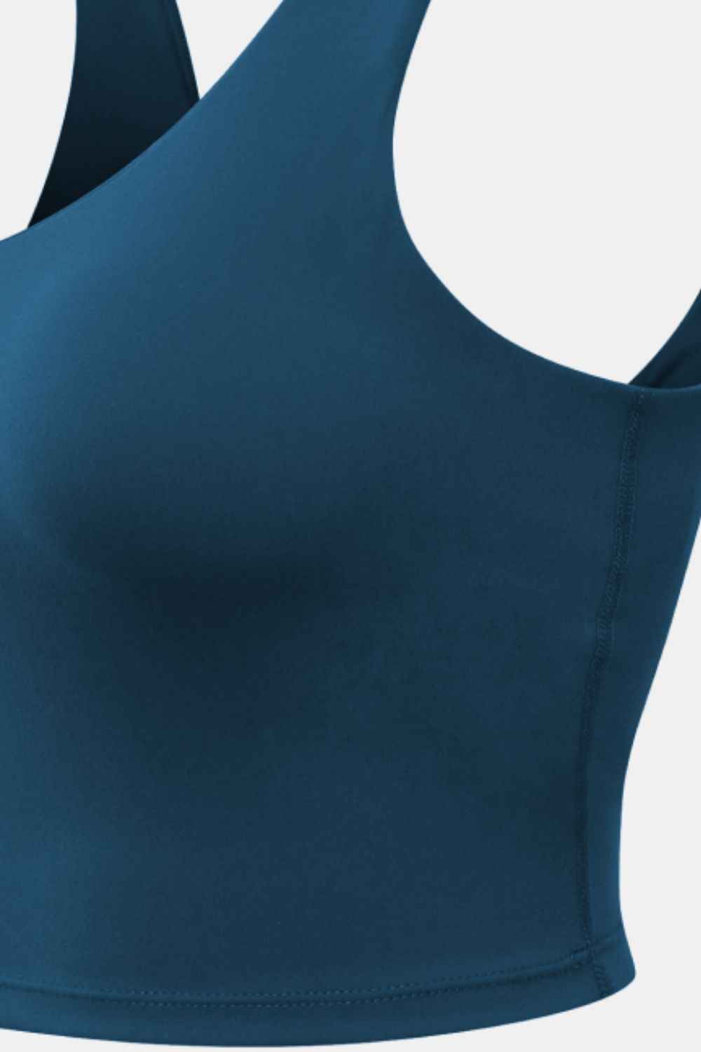 Cropped Scoop Neck Active Tank Top - Free Shipping - aurelia-clothing-8955