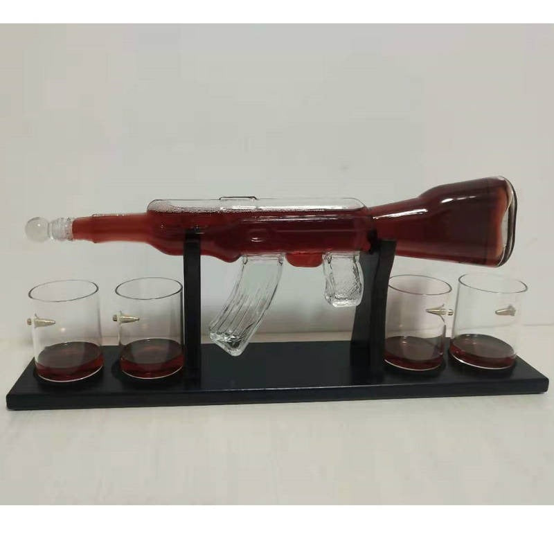 Crystal Glass AK47 Rifle Decanter-Free Shipping - aurelia-clothing-8955