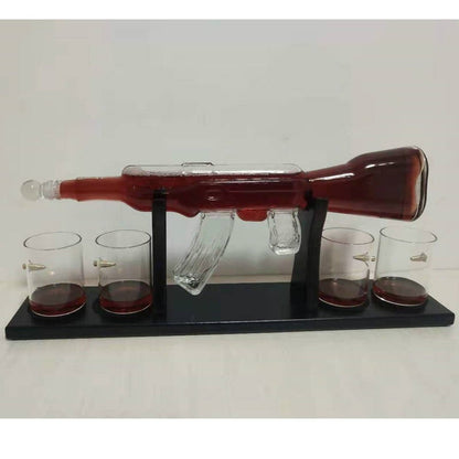 Crystal Glass AK47 Rifle Decanter-Free Shipping - aurelia-clothing-8955