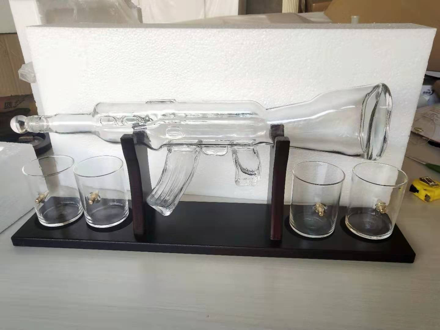 Crystal Glass AK47 Rifle Decanter-Free Shipping - aurelia-clothing-8955