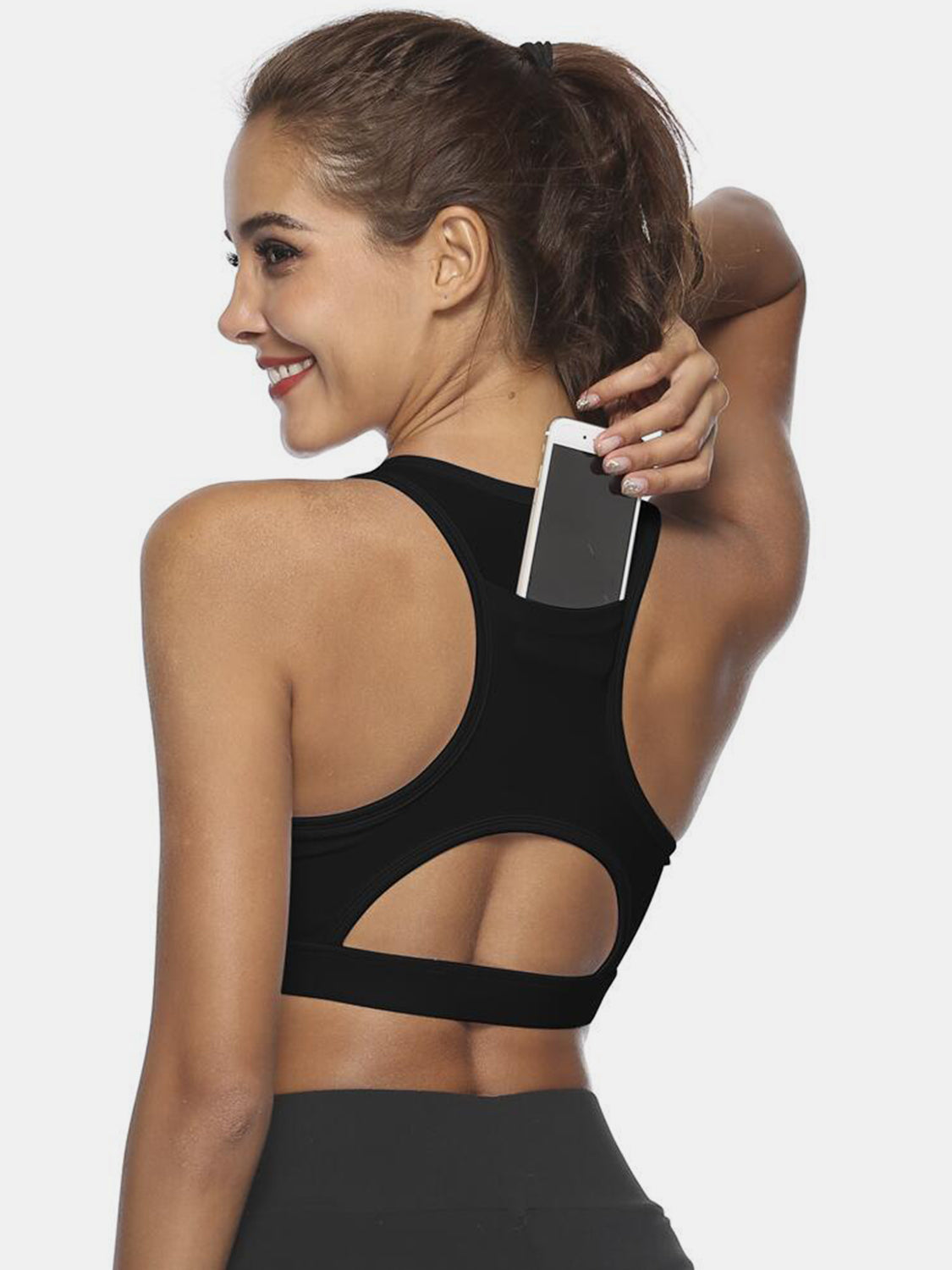 Cutout Scoop Neck Active Tank - Free Shipping - aurelia-clothing-8955