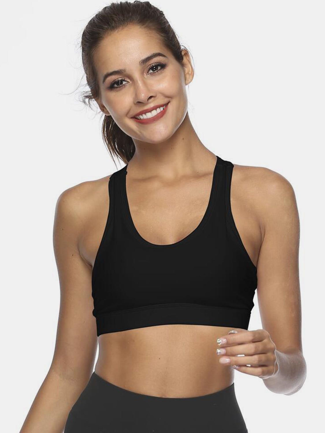 Cutout Scoop Neck Active Tank - Free Shipping - aurelia-clothing-8955