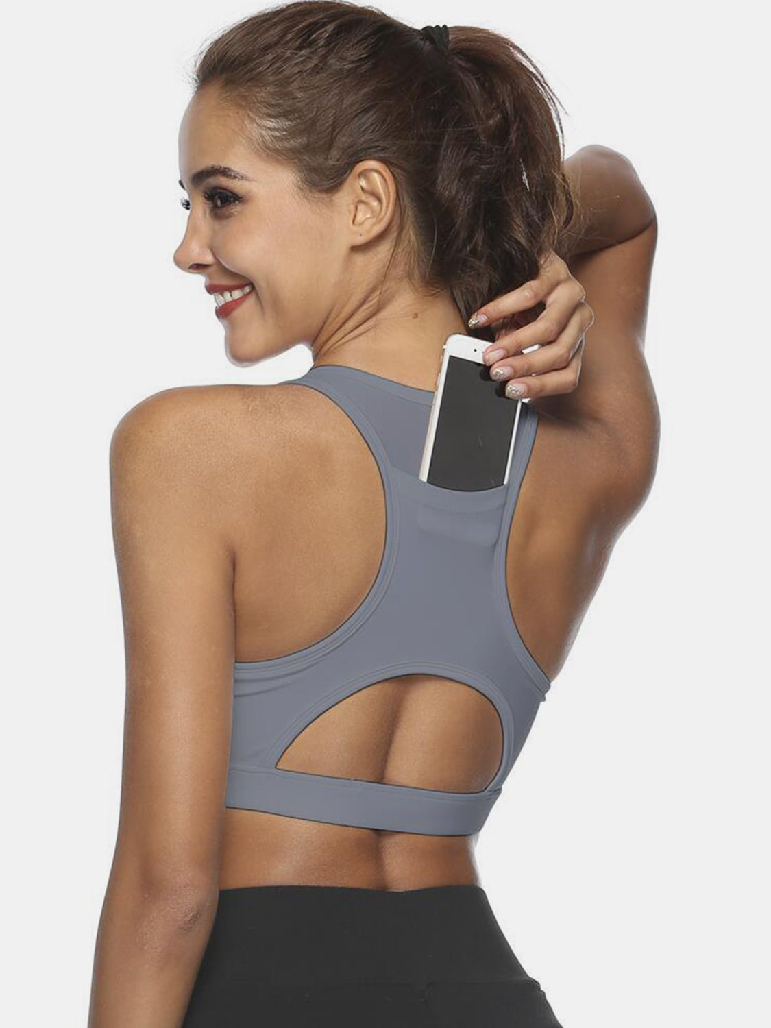 Cutout Scoop Neck Active Tank - Free Shipping - aurelia-clothing-8955
