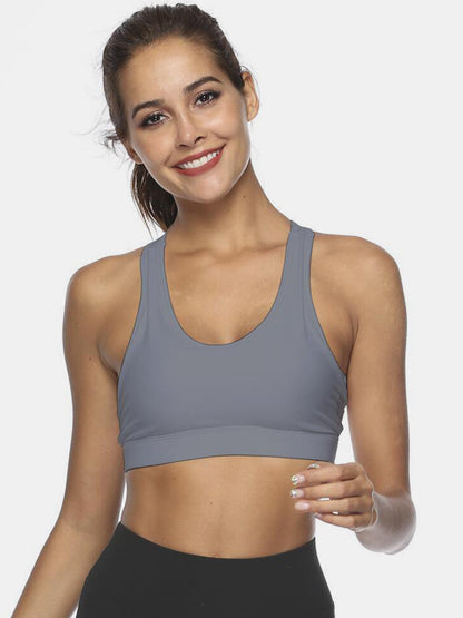 Cutout Scoop Neck Active Tank - Free Shipping - aurelia-clothing-8955