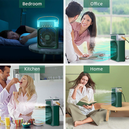 Desktop Electric Fan Air Cooler Water Cooling Spray Fan Portable Air Conditioner USB Humidification Fan Mini Air Humidifier - Free Shipping - aurelia-clothing-8955