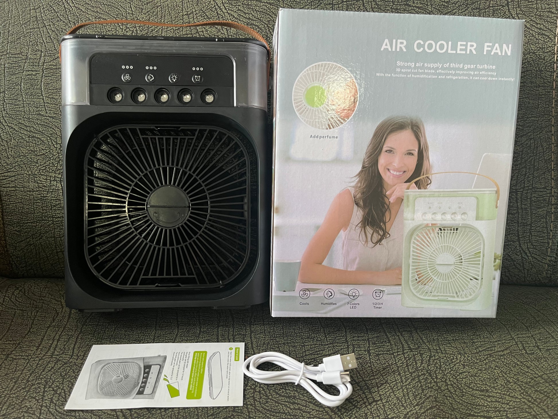 Desktop Electric Fan Air Cooler Water Cooling Spray Fan Portable Air Conditioner USB Humidification Fan Mini Air Humidifier - Free Shipping - aurelia-clothing-8955