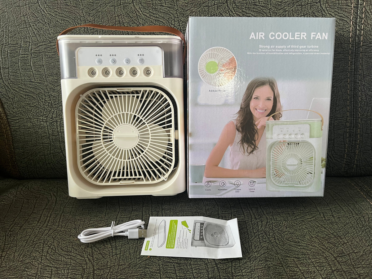 Desktop Electric Fan Air Cooler Water Cooling Spray Fan Portable Air Conditioner USB Humidification Fan Mini Air Humidifier - Free Shipping - aurelia-clothing-8955