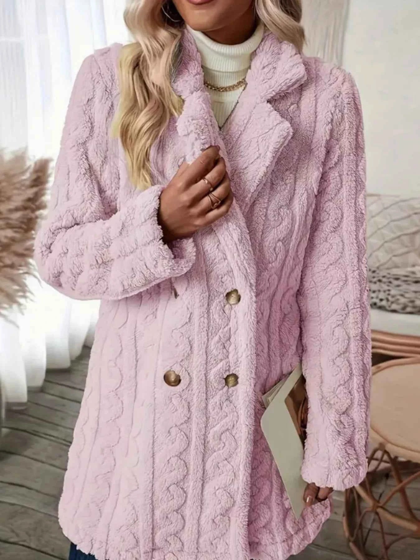 Double-Breasted Outerwear-Free Shipping - aurelia-clothing-8955