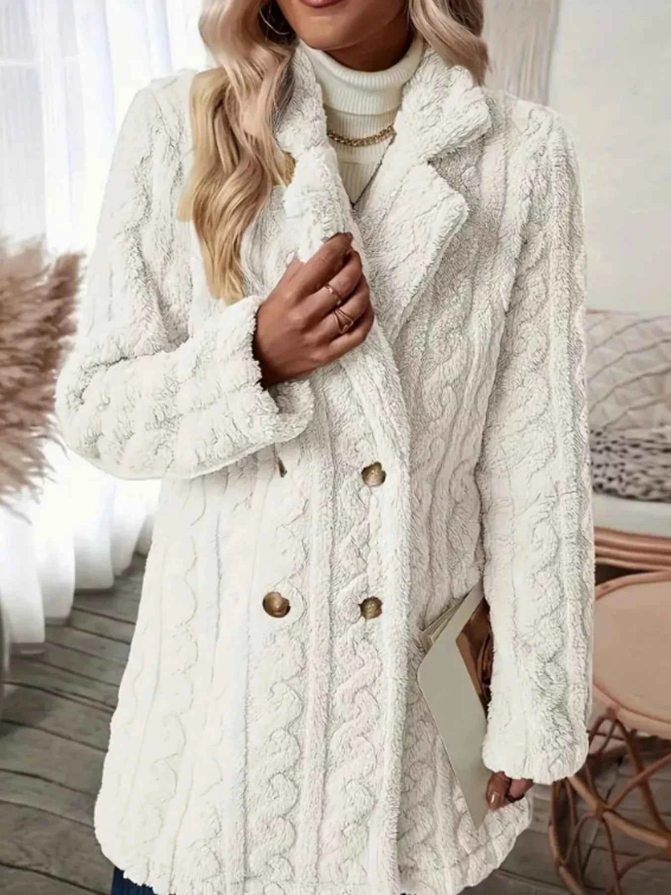 Double-Breasted Outerwear-Free Shipping - aurelia-clothing-8955