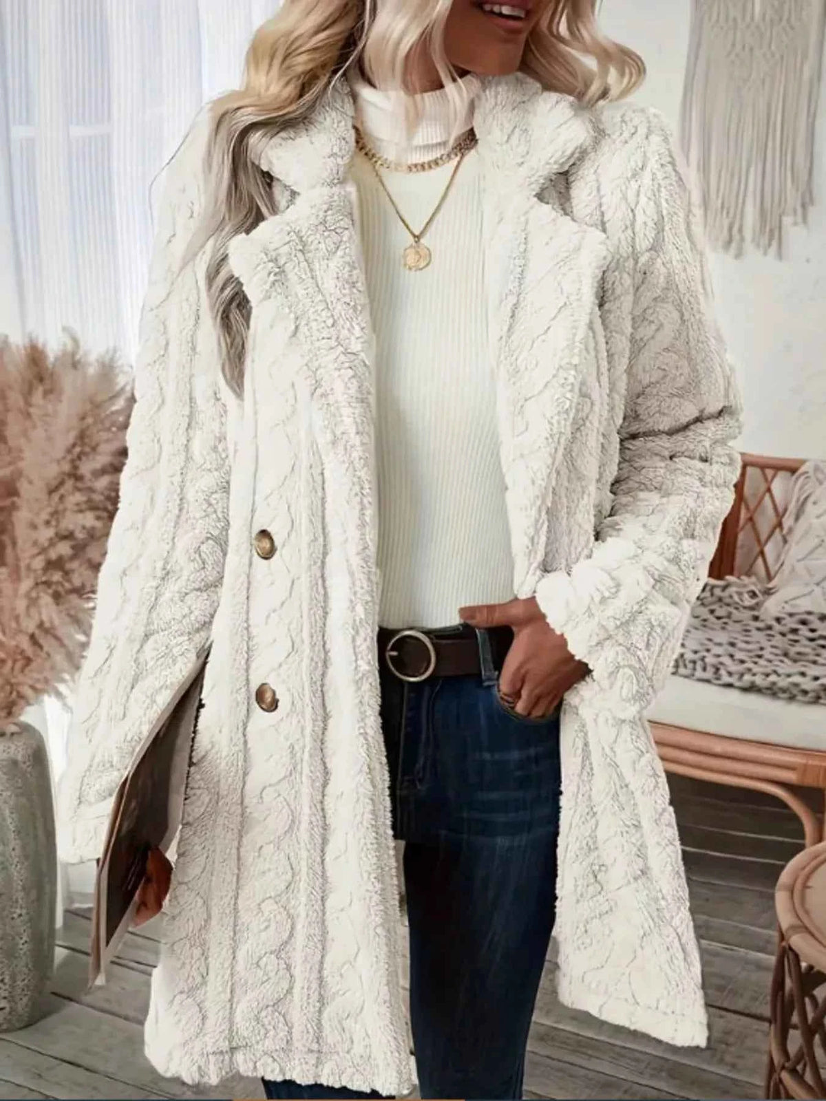 Double-Breasted Outerwear-Free Shipping - aurelia-clothing-8955
