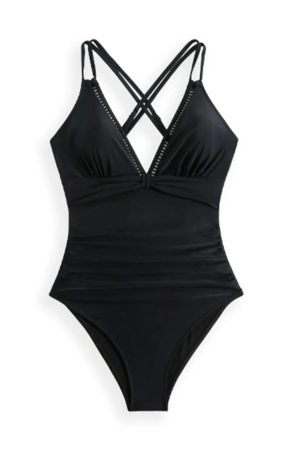 Double Spaghetti Strap One-Piece Swimwear - Free Shipping - aurelia-clothing-8955