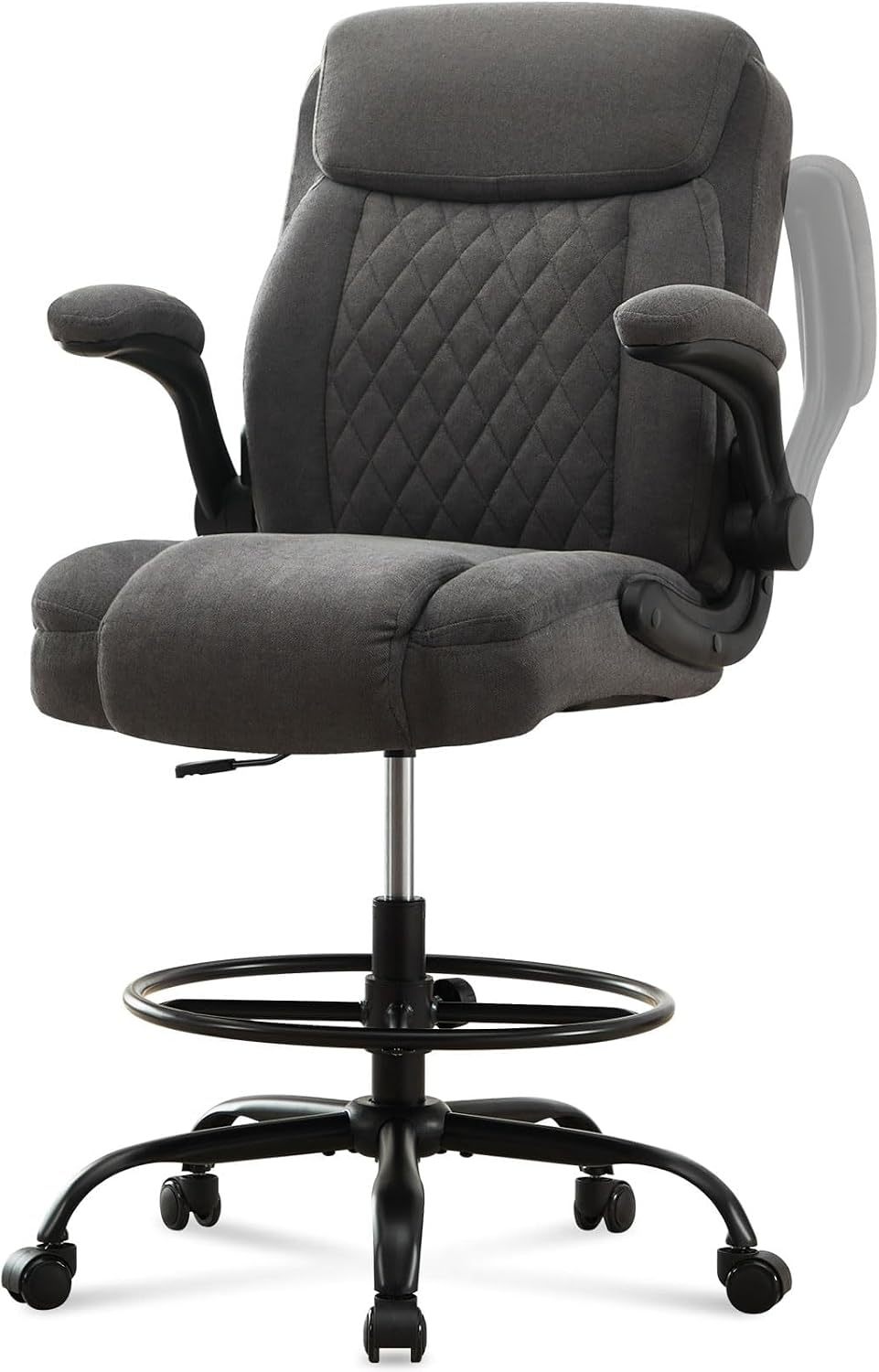 Drafting Chair Tall Office Chair for Standing Desk-Free Shipping - aurelia-clothing-8955