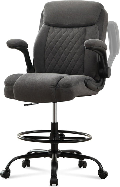 Drafting Chair Tall Office Chair for Standing Desk-Free Shipping - aurelia-clothing-8955