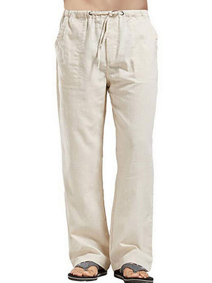 Drawsting Straight Leg Pants Plus Size-Free Shipping - aurelia-clothing-8955