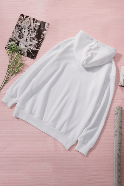 Dropped Shoulder Kangaroo Pocket Hoodie - Free Shipping - aurelia-clothing-8955