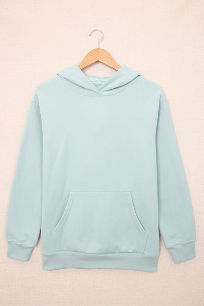 Dropped Shoulder Kangaroo Pocket Hoodie - Free Shipping - aurelia-clothing-8955