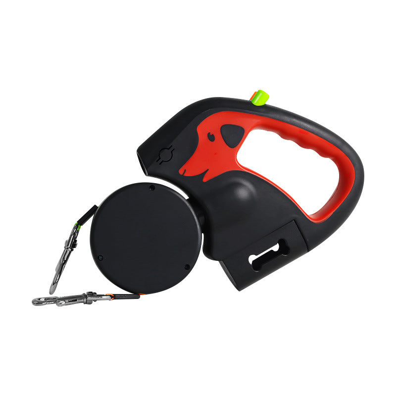 Dual  Double Dog Leash, 360° Retractable Roulette-Free Shipping - aurelia-clothing-8955