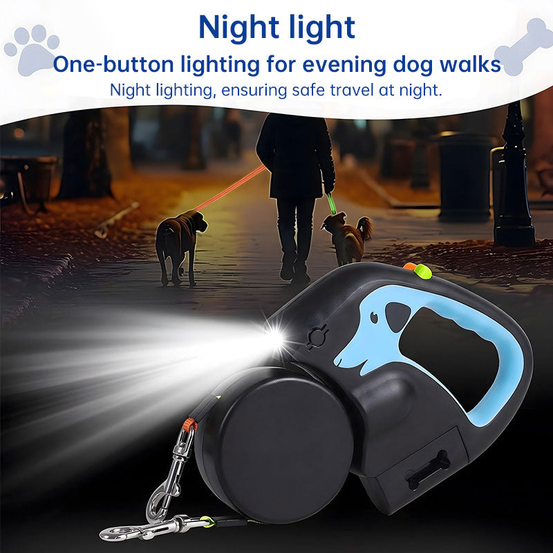 Dual  Double Dog Leash, 360° Retractable Roulette-Free Shipping - aurelia-clothing-8955