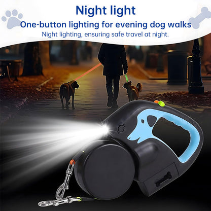 Dual  Double Dog Leash, 360° Retractable Roulette-Free Shipping - aurelia-clothing-8955