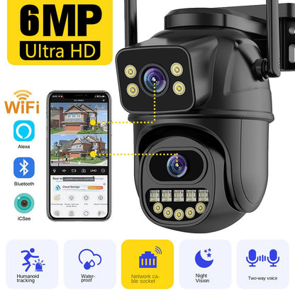 Dual screen wireless 360 degree mobile remote outdoor WiFi camera monitoring - Free Shipping - aurelia-clothing-8955