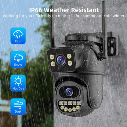 Dual screen wireless 360 degree mobile remote outdoor WiFi camera monitoring - Free Shipping - aurelia-clothing-8955